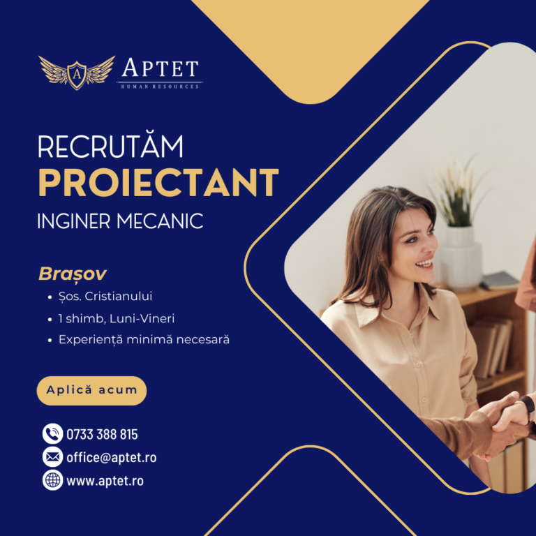 Proiectant Inginer Mecanic BV
